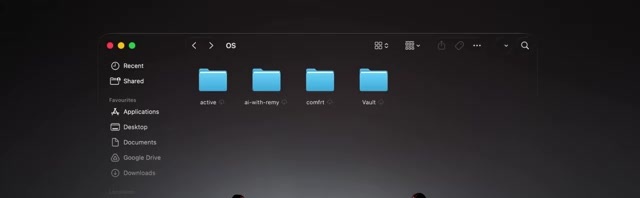 The local "OS" folder — context, skills, active work you own