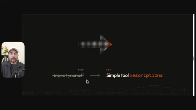 Rule 4 — repeat yourself → simple tool descriptions
